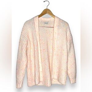 American Eagle Oversized Tight Knit Campus Fit No Button Cardigan Sweater